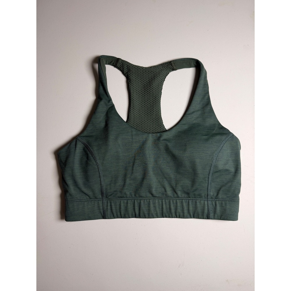 Outdoor Voices RecTrek Sports Bra Forest Green Racerback Athletic Top Size M